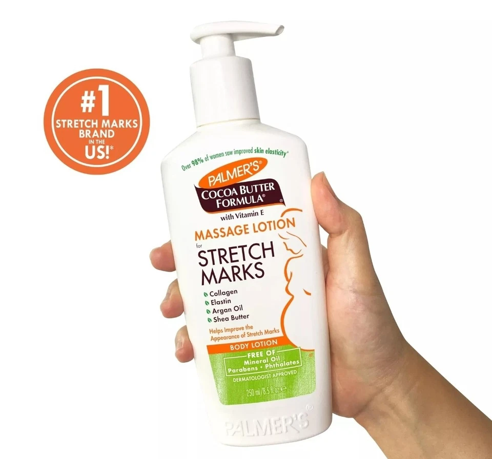 Palmer's fórmula de manteca de cacao loción de masaje para estrías, piel de embarazo Foto 4 de 4