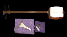 READY TO PLAY Shamisen CHUZAO JIUTA Japanese Musical Instrument L:97cm N:2.8cm