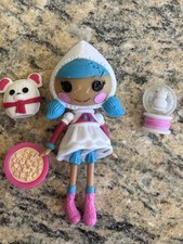 LaLaLoopsy Mini Mittens Fluff N Stuff Doll with Bear Blue Hair