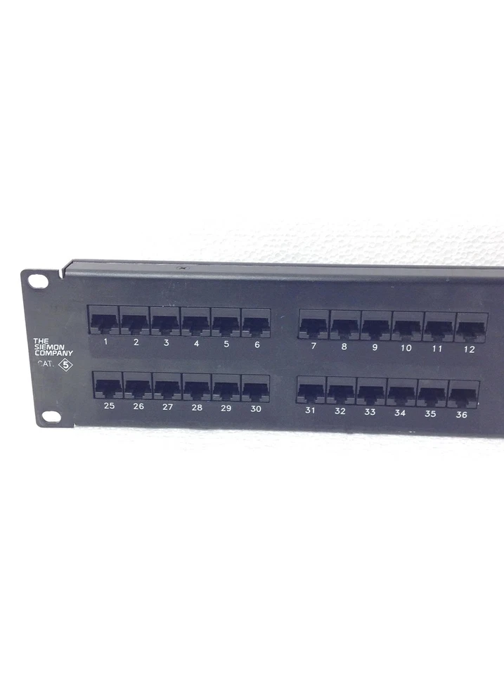 20x SIEMON High Density Cat 5e 48-port Patch Panel HD5-48T4 2RMS T568A WORKING - Image 4 of 4