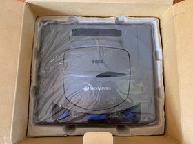 Sega Saturn HST-0004 gray Japanese console system complete in box + Virtua Stick