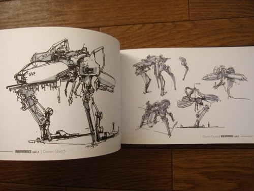 Inkworks Ghost in the Shell Tachikoma Art Book HC Darren Quach Rare Out of - Picture 8 of 11