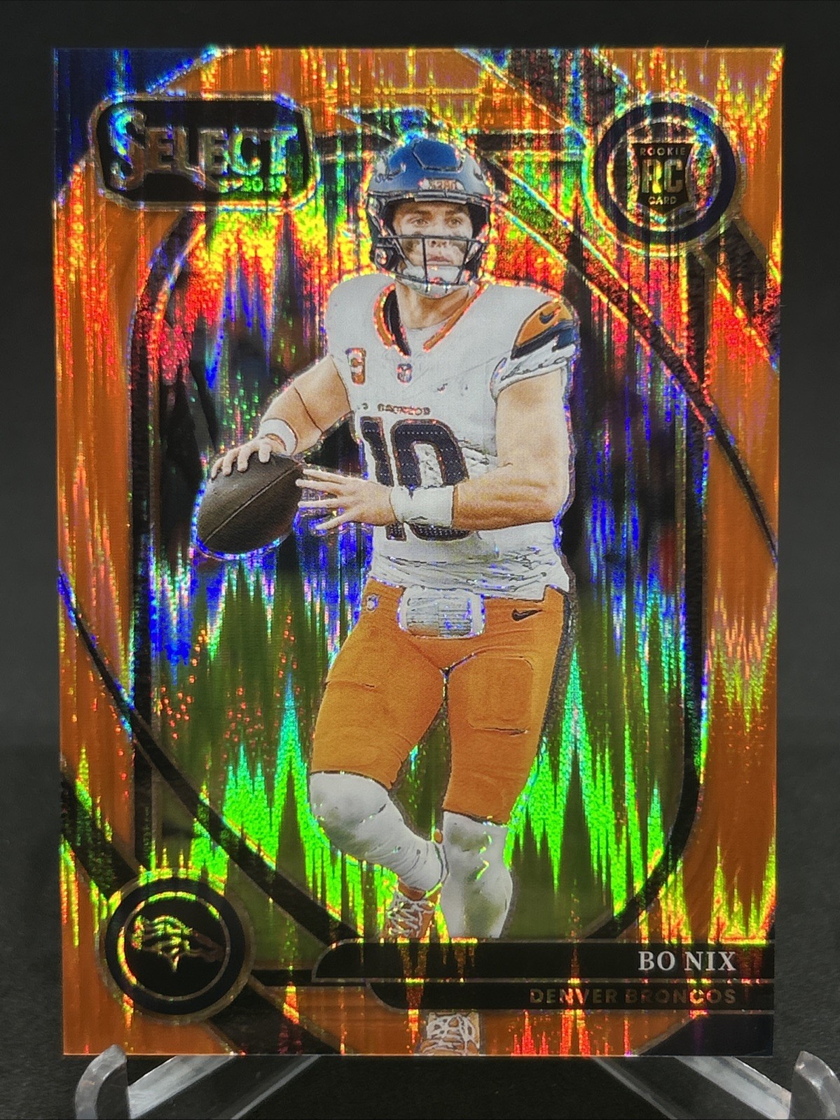 BO NIX 2024 PANINI SELECT- CLUB LEVEL #221 ORANGE SHOCK PRIZM /399 (RC)