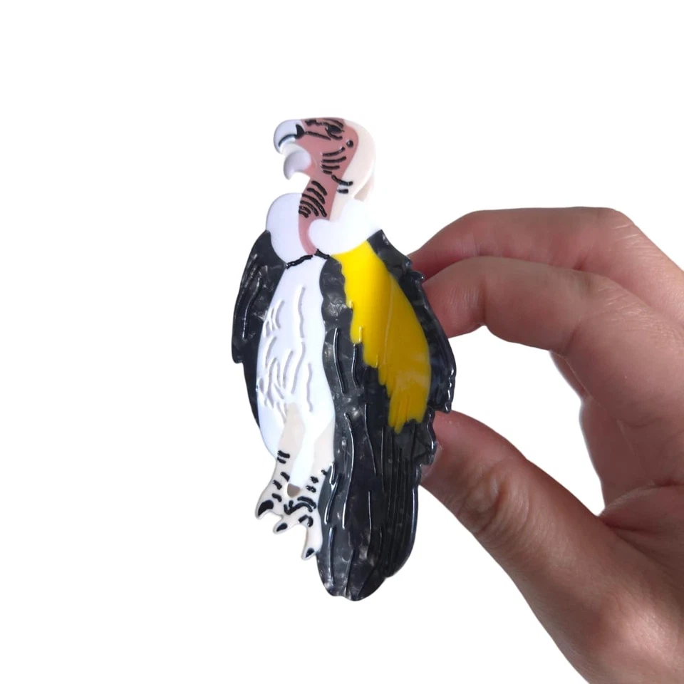 Cute Vulture Hair Clip,Acetate Hair Clip,Big Claw Clip for ,Funny Hair Claw Clip - Image 3 of 4