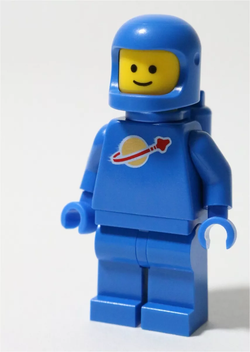 LEGO Blue Classic Spaceman Minifigure Astronaut Reissue Space - Genuine