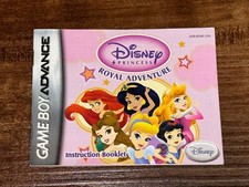 Disney Princess Royal Adventure Nintendo Gameboy Advance Instruction Manual Only