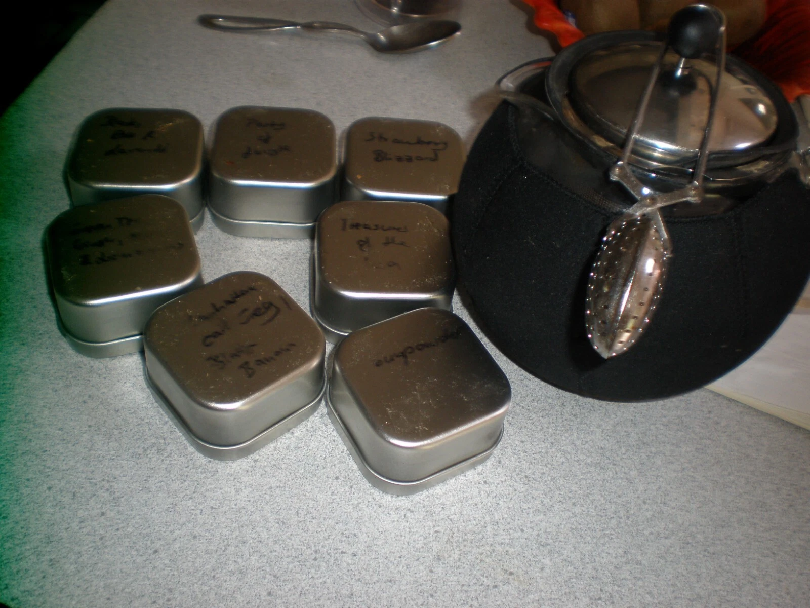 Bodum Assam Tea Press With Stainless Steel Filter + LOOSE LEAF TEA ASSORTMENT