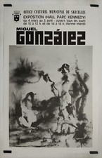 Gonzalez Miguel Municipal Cultural Office of Sarcelles Circa 1980 Poster