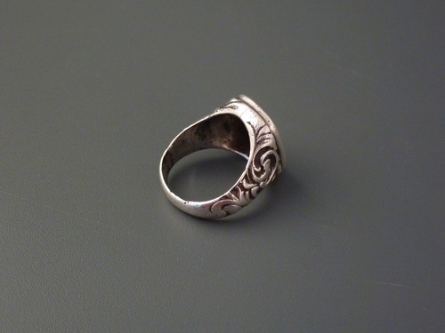 Massiver Jugendstil Herren Monogramm Ring Initialen AE 835er Silber Gr. 63 9,9g - Bild 3 von 13