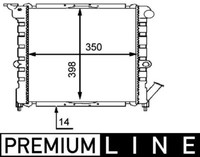 Mahle CR 445 000P KüHler, MotorküHlung FüR Renault