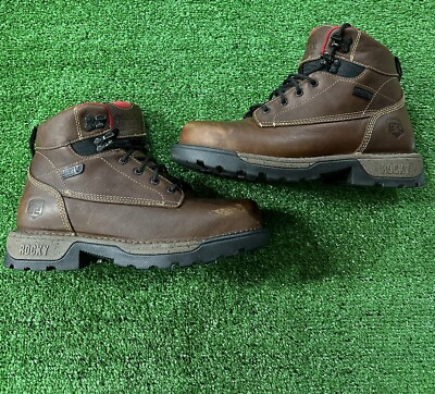 Rocky Men s 6  CT Legacy 32 Boots Dark Brown Waterproof Sz-8M Workwear Outdoors