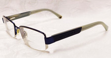 Emporio Armani EA1001 3018 Eyeglass Frames Green Rectangular Half Rim 54-17-135