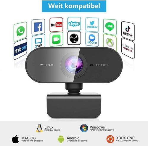 Kamera internetowa PC 1080P z mikrofonem i statywem USB do komputera stacjonarnego B391 - Zdjęcie 9 z 9