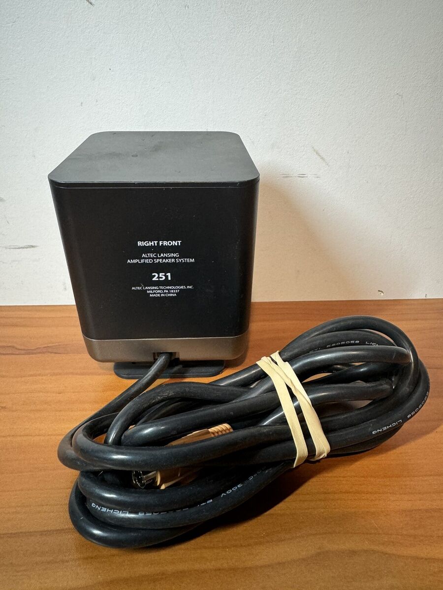 Altec Lansing. 251 Black Right Front Satellite Speaker Altec Lansing. 251 Black Right Front Satellite Speaker