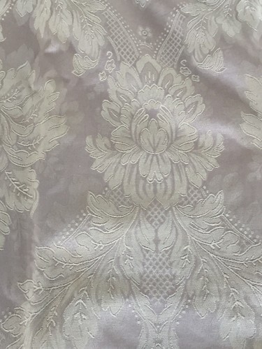 Jacquard Standard Single Pillowsham Dark Beige Floral Design Cotton Blend 20x25 - Picture 8 of 8
