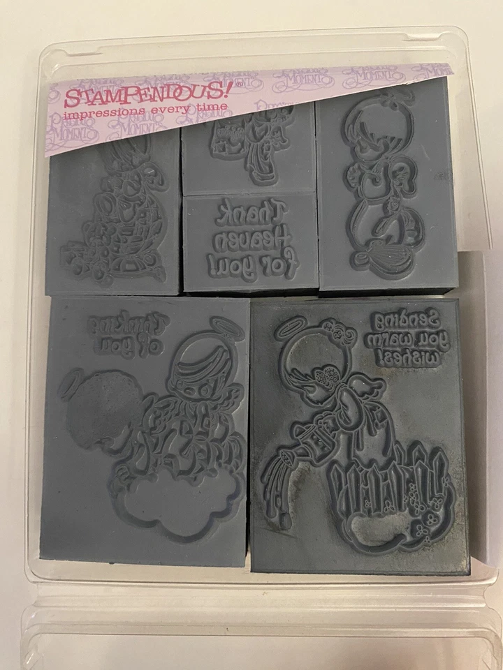 Stampendous Precious Moments Angels Stamp Set Unmounted EUC RS5 - Image 3 of 3