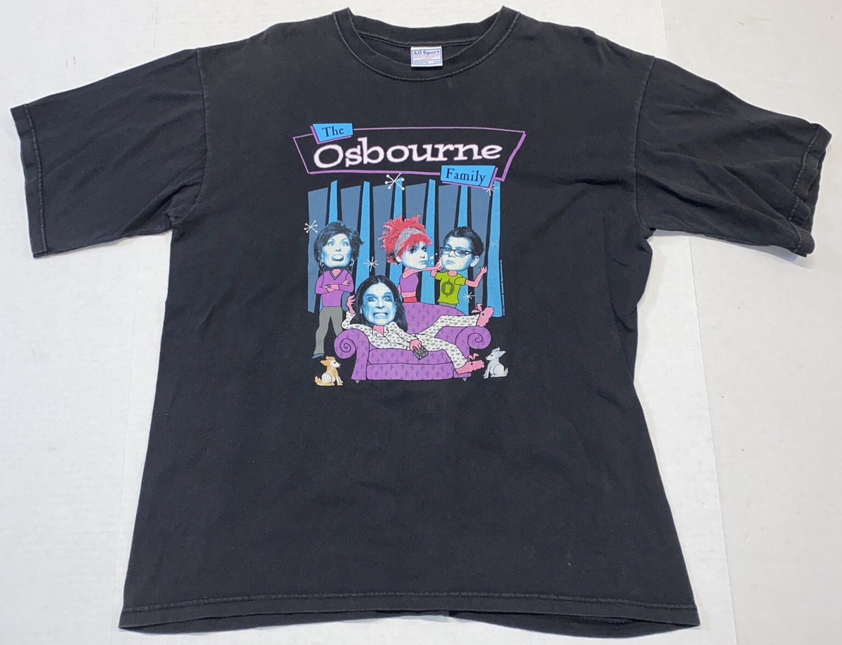 The Osbourne Family T-Shirt Sz L All Sport 2002 Ozzy Kelly Jack