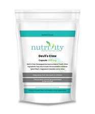 Joints, Aches Support Supplement Devil's Claw 2200mg Capsules Nutrivity 120