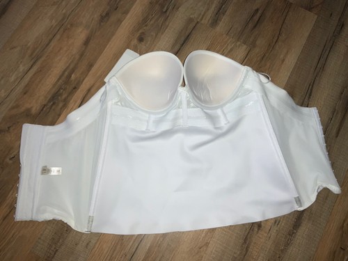 Felina White New Essentials Push Up Bustier Lifting Shapewear US 36B NUOVO CON ETICHETTE $79 - Foto 3 di 9