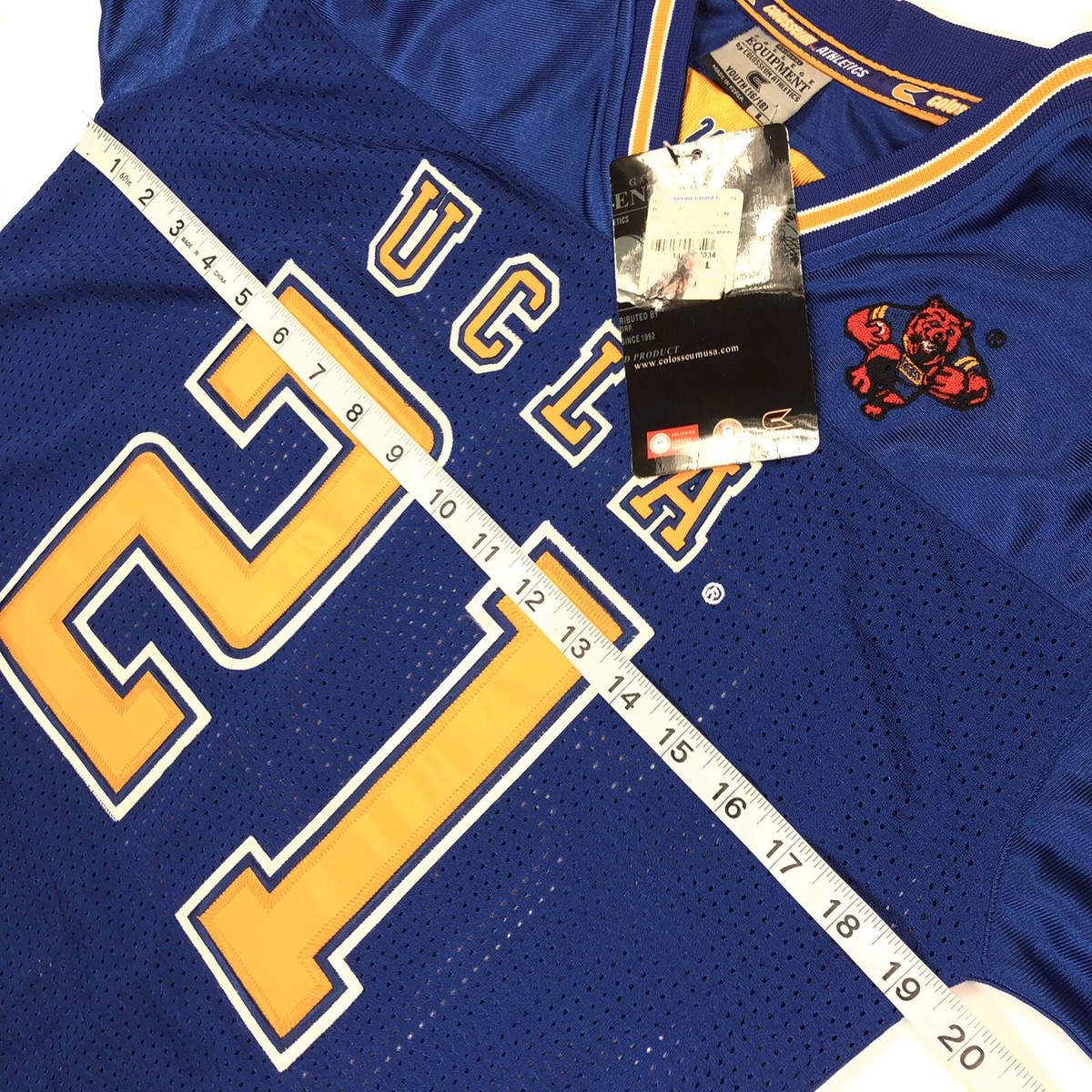 Colosseum UCLA Bruins Youth Jersey #21 Blue Gold Size 16/18