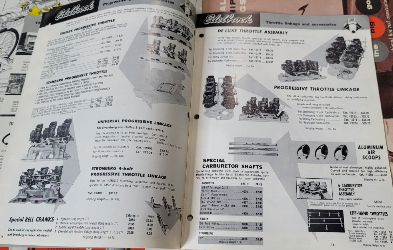 Original Vintage 1964 Hot Rod Parts Catalog EDELBROCK Drag Racing NHRA