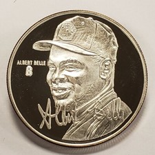 1 oz .999 Silver Round - Albert Belle - Highland Mint MLBPA - SKU-F3927 85.05 per troy oz