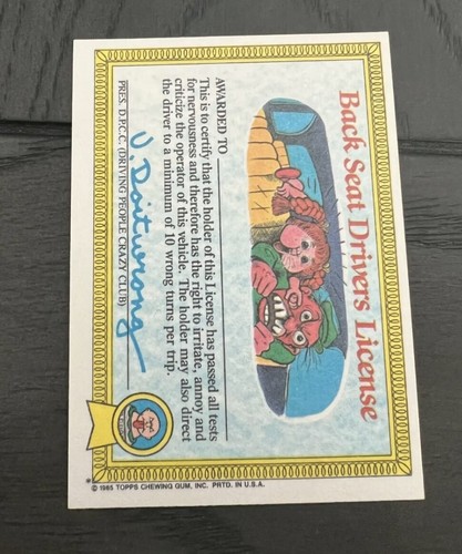 Garbage Pail Kids Series 1 1985 completa tu conjunto GPK 1st U Pick OS1 2/2 LEER - Imagen 28 de 258