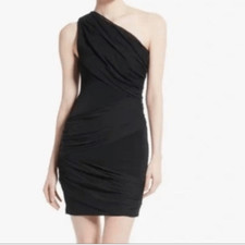 Alice + Olivia Cici One-Shoulder Goddess Cocktail Dress