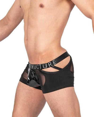 PRIVATE STRUCTURE Alpha Low Waist Mesh Built-In Jockstrap Black 4420 108 - Picture 2 of 8