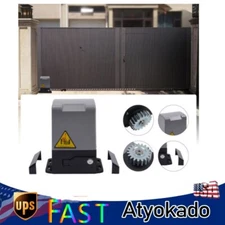 1200kg Automatic Electric Sliding Gate Opener Motor Operator w/ Remote Control