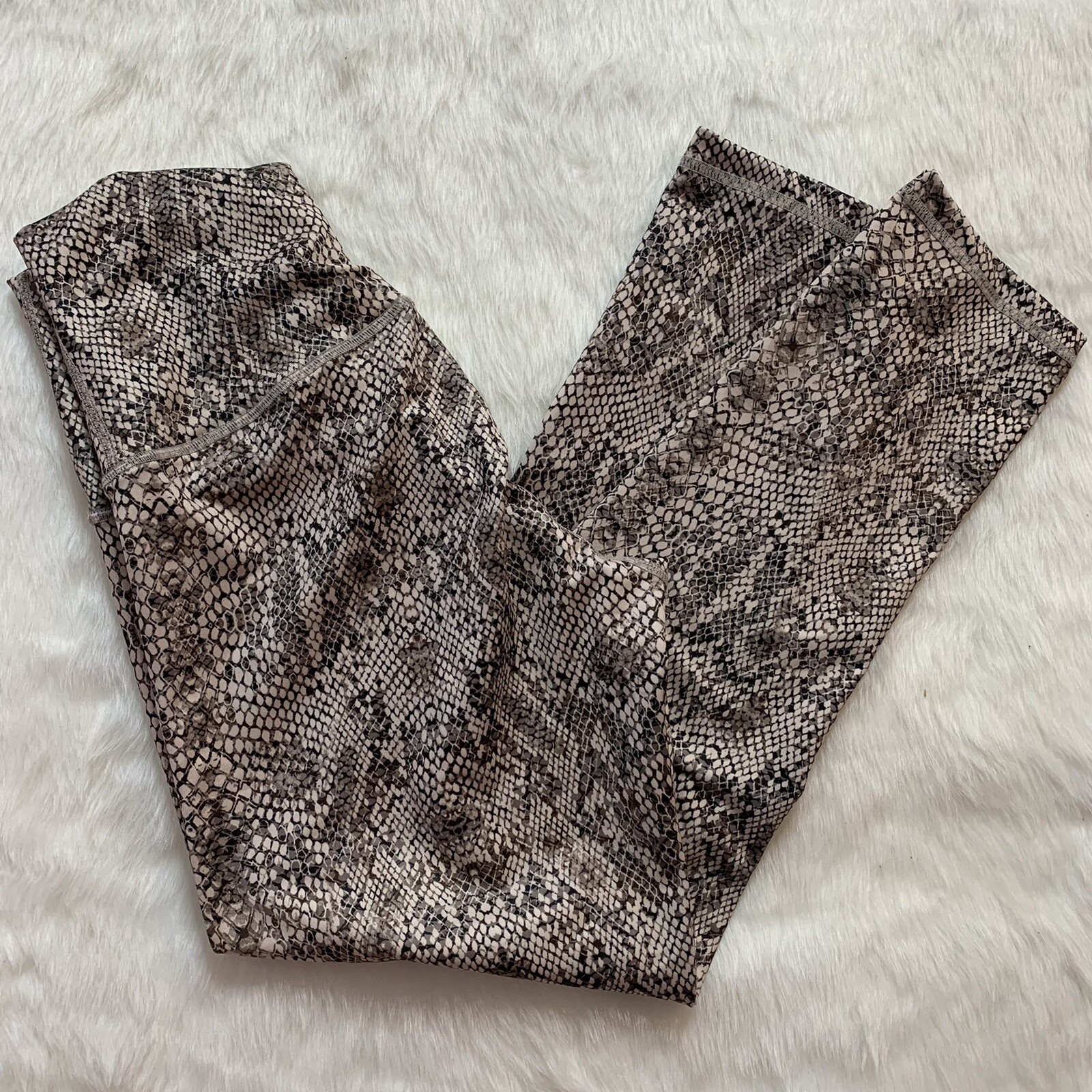 DYI Define Your Inspiration Python Snake Print Leggings High Rise Waist Large