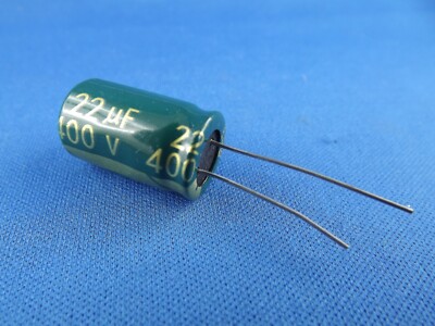 1x Elko 22uF (µF), 400V Low ESR, radial