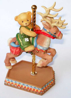Cherished Teddies  There s Nobody I d Rather Go  Round With Than You  Carousel 