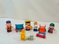 Vtg Lot McDonalds Happy Meal Farm Toy Figure Snoopy Charlie Brown Lucy 9pcs 1989