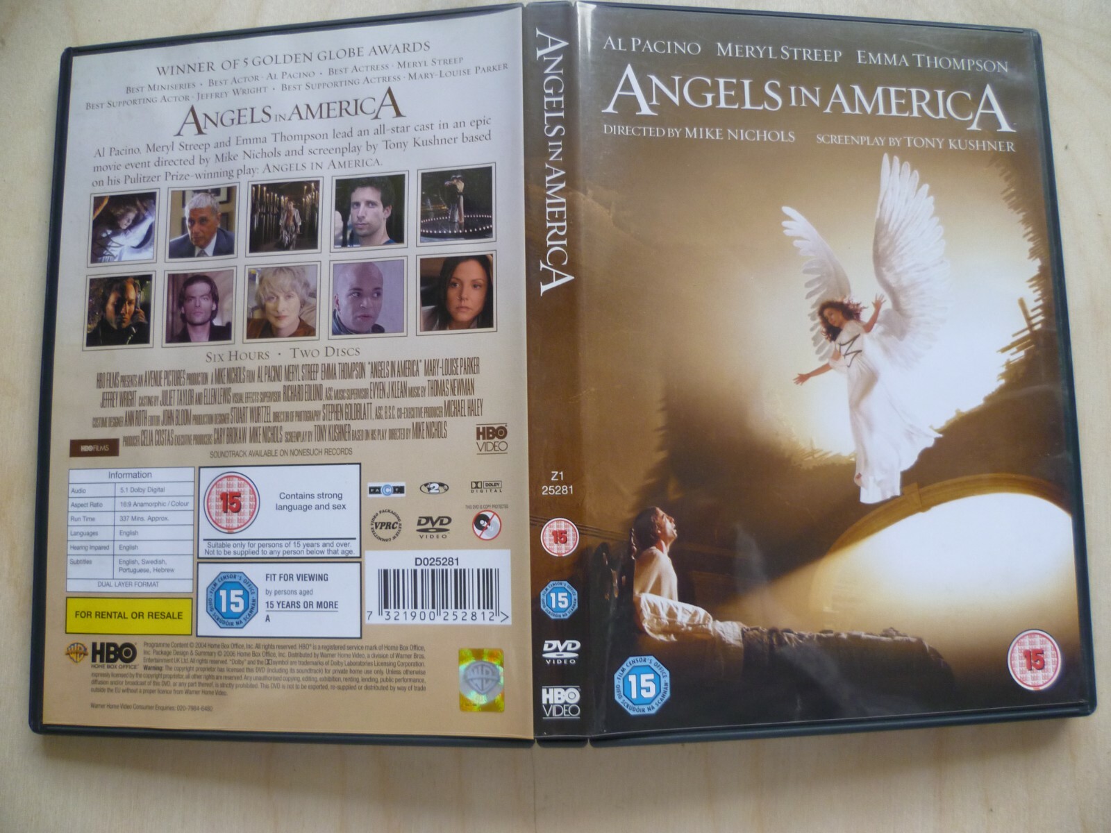 ANGELS IN AMERICA - DVD - 2 DISC SET
