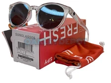 ✅🕶️ SPY OPTIC HI FI CRYSTAL/GREY W/LIGHT BLUE SPECTRA SUNGLASSES 673512222963