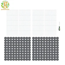 200 Pcs Plastic Fixing Gasket 6 Inch Garden Landscape Staples With Pick Hook