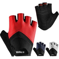 Cycling Gloves Half Finger Padded Bicycle Summer Road Bike Gloves for Men Women