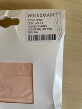 Womens Weissman W990 Ballet Pink Tights Size MA