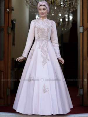 Modanisa Tesettür Elbise Abendkleid Größe 40