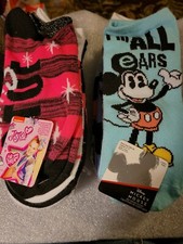 GIRLS SOCKS 12 PAIR NO SHOW SOCKS 6 PAIR JOJO SOCKS 6 pr DISNEY MICKEY MOUS4-10