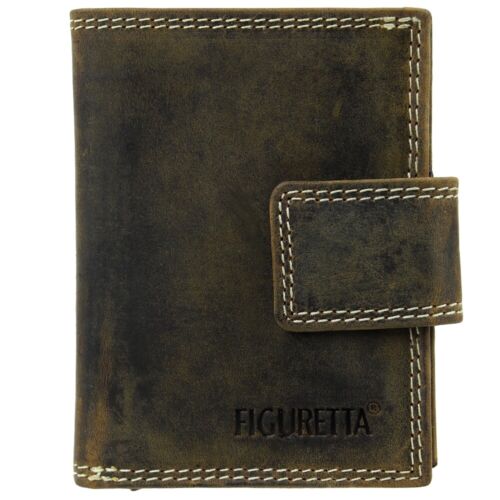 FIGETTA Aluminum Leather Wallet Women's Men's RFID Card Case Card Bag - Picture 12 of 47