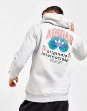 adidas Originals Global Mens Hoodie Grey