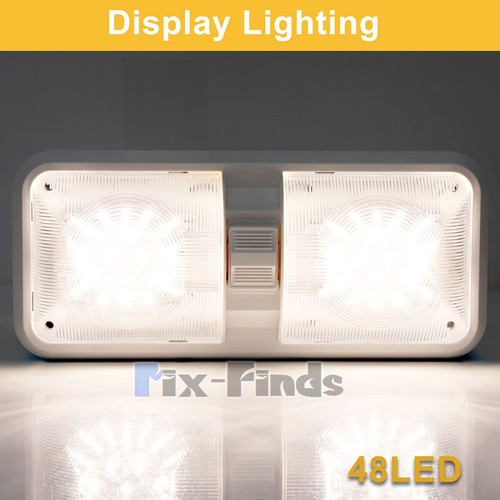 12V Led RV Ceiling Dome Light LED Interior Lighting Car Trailer Camper Motorhome - Picture 6 of 17