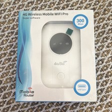 4G Wireless Mobile WiFi Router M5-E Unlocked 300Mbps USB Type-C White