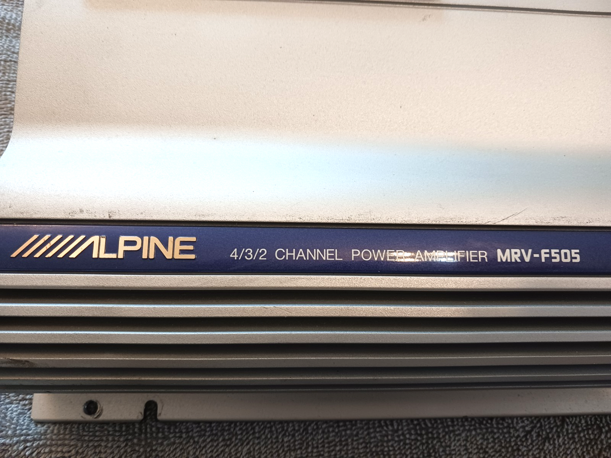 OLD SCHOOL ALPINE MRV-F505 BIGGEST 4 CHANNEL AMP OF THIS SERIES