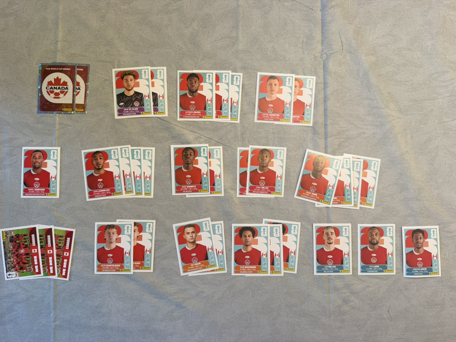2026 Panini FIFA World Cup Stickers CAN 1-20 CANADA * You Pick*