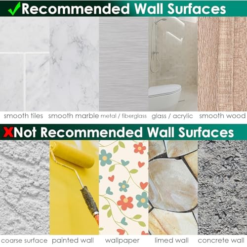 Shower Caddy Adhesive Replacement 3 Wire Hook 2 Pack Transparent 11 13/16"