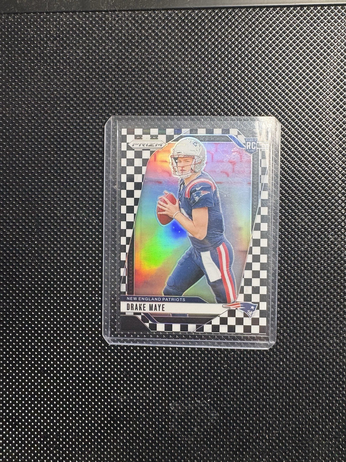 2024 Panini Prizm Drake Maye #329 Black and White Checkerboard (RC) SSP