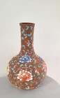Stunning 19th Cent Qing Dynasty Large Enamelled Vase